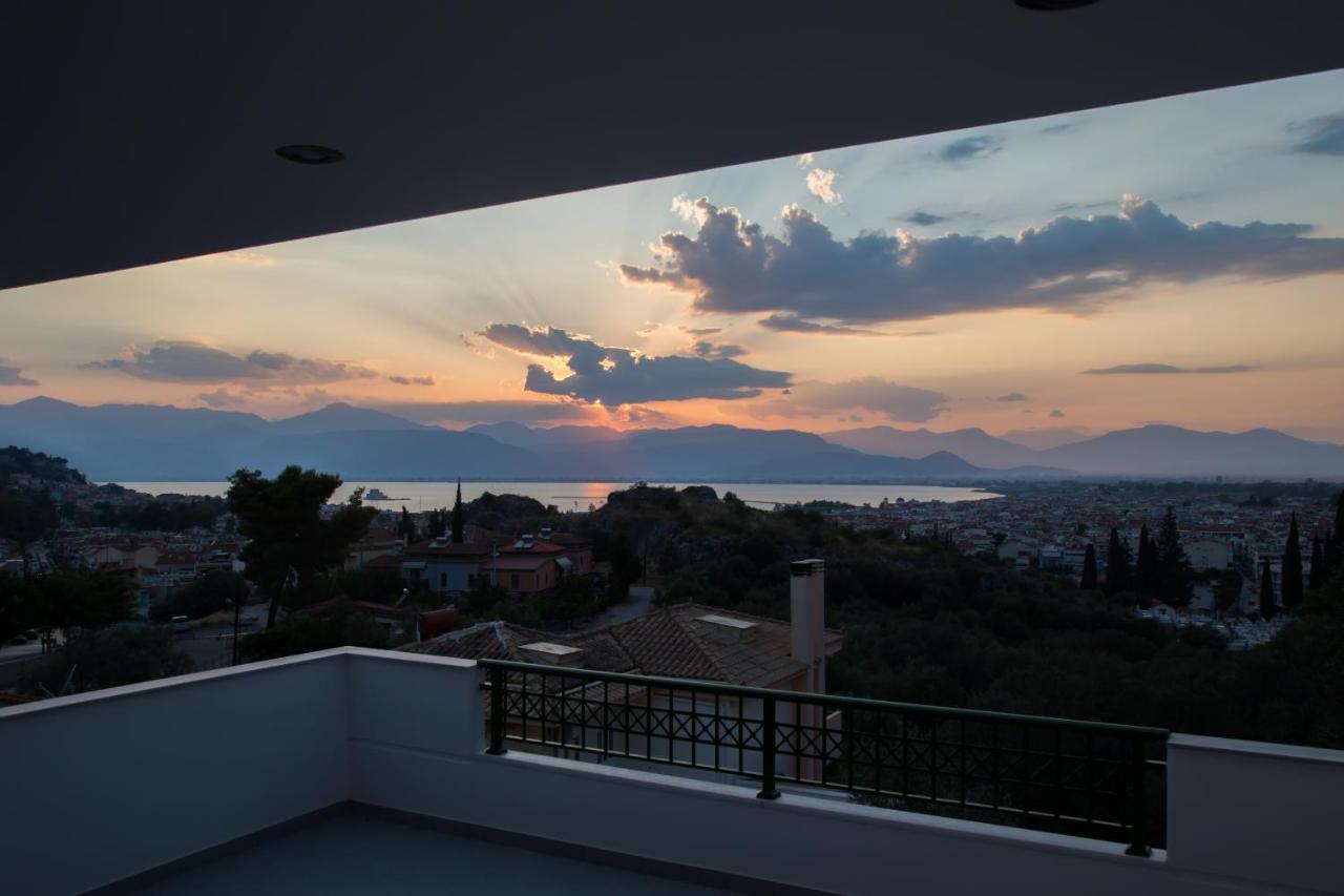 Fedra - Panoramic Sea View Villa Nafplio Bagian luar foto