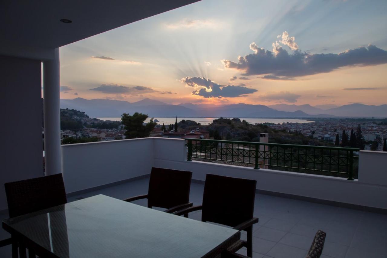 Fedra - Panoramic Sea View Villa Nafplio Bagian luar foto